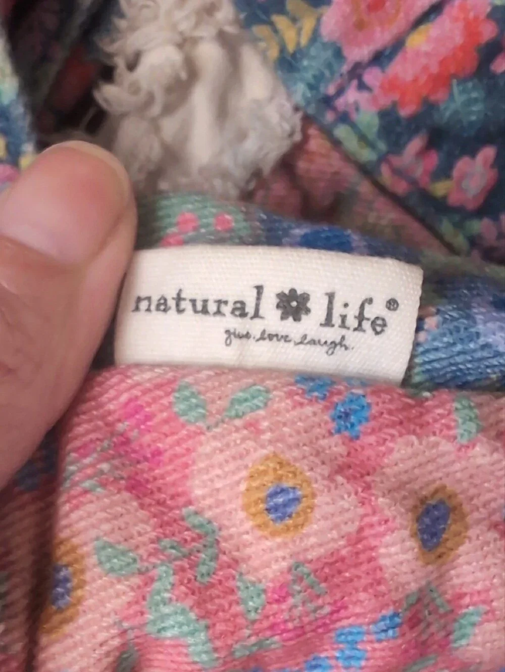 Natural Life Boho Patchwork Floral Tote Bag Purse in Multicolor